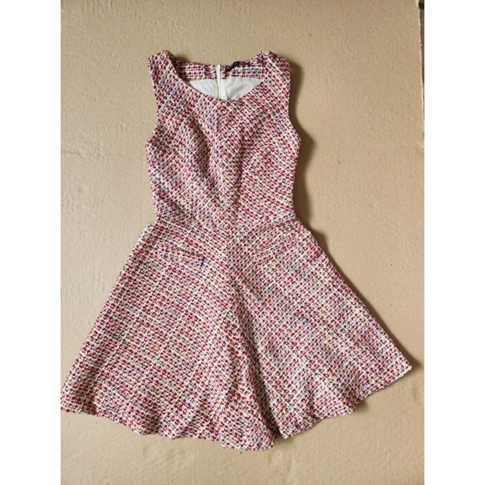 Alex + Alex red tweed dress